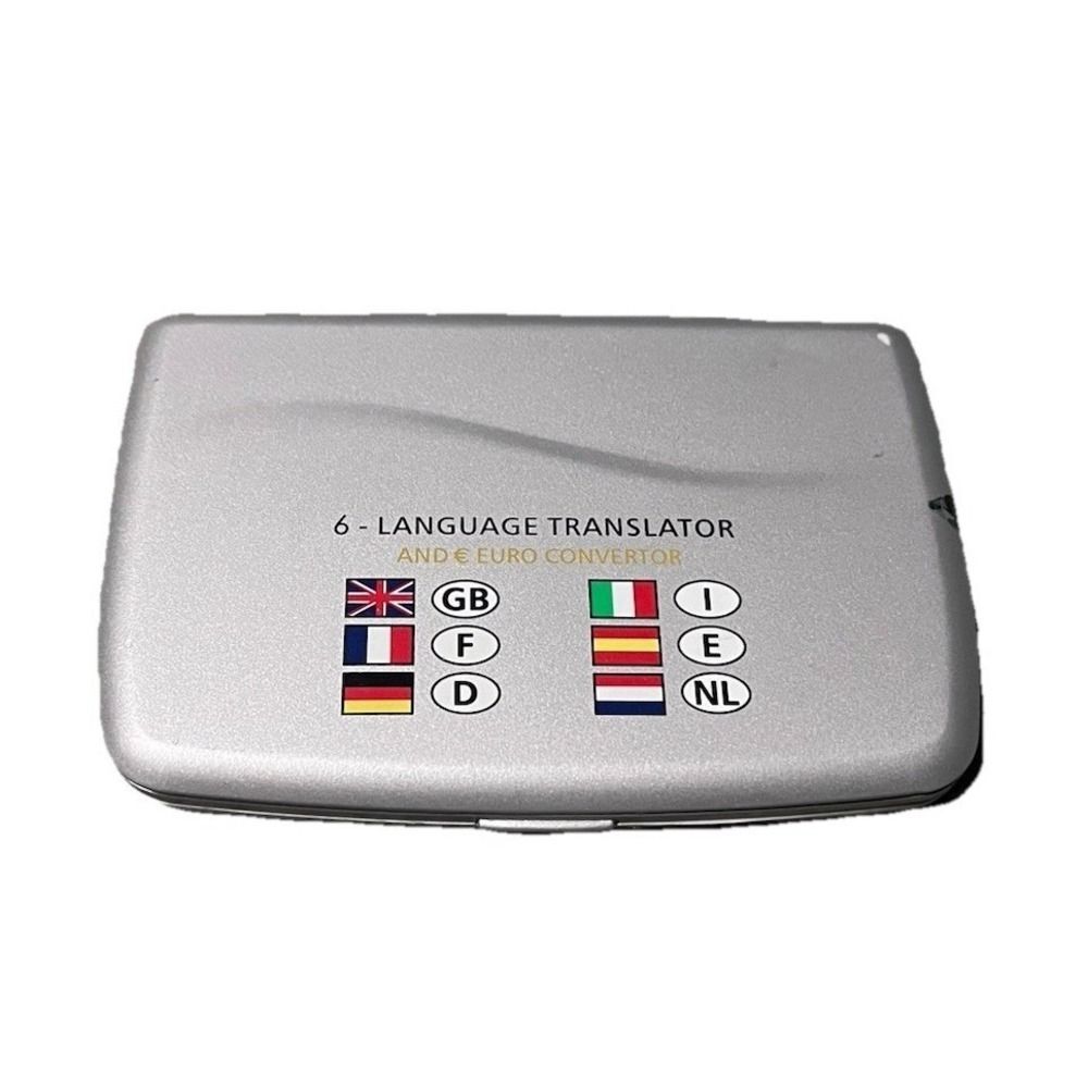 Vtg Pocket Electronic 6 Language Translator World Time Data Bank As Is / Repair